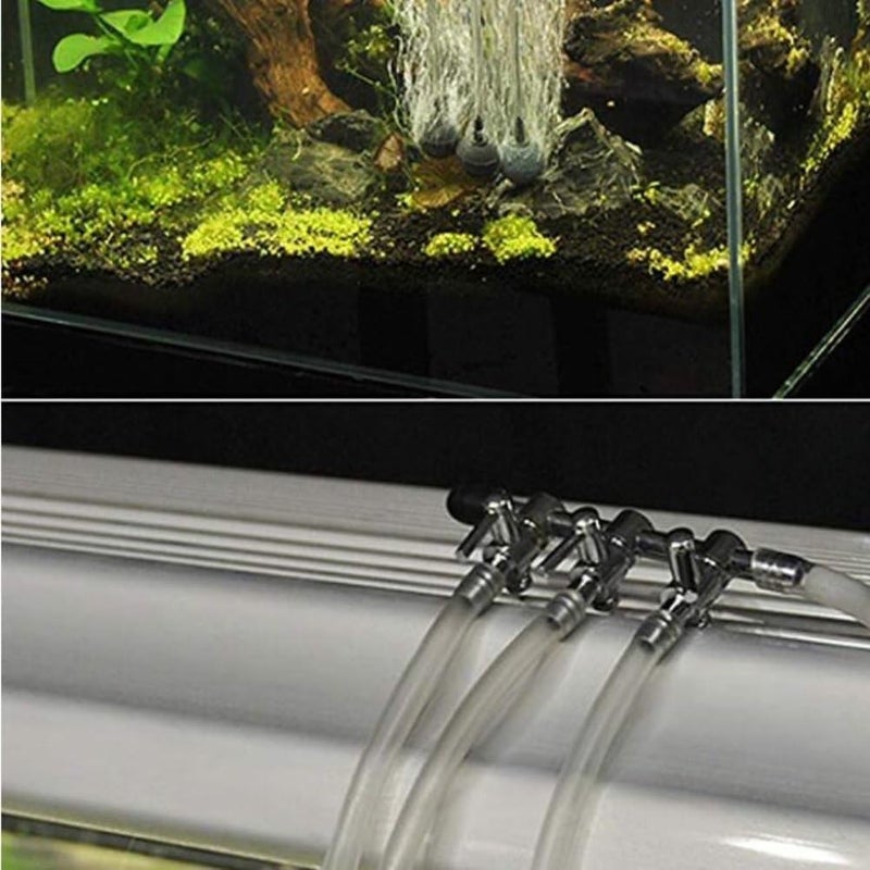bnafes Aquarium Fish Tank 5mm Tube 6 Way Outlet Aquarium Air Flow Valve Distributor Splitter - Image 3